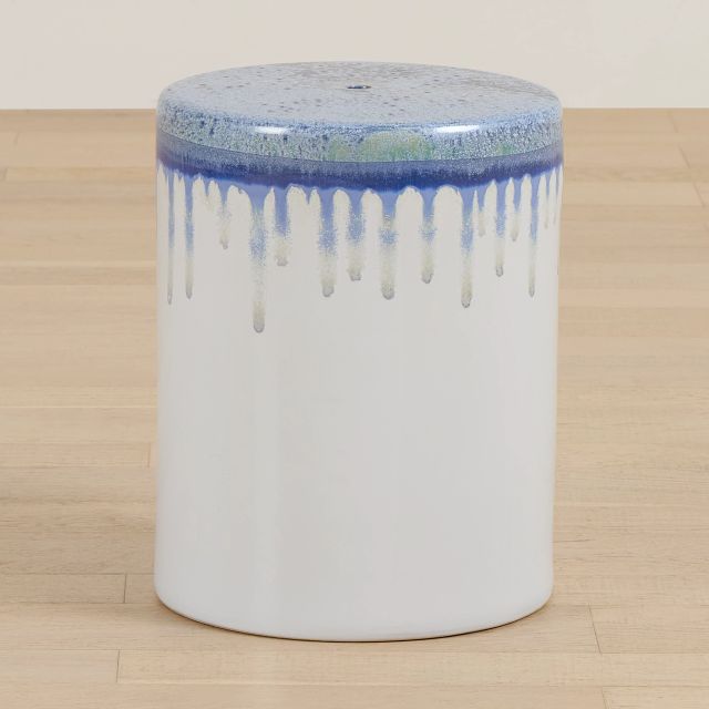 Jardin Blue Accent Stool