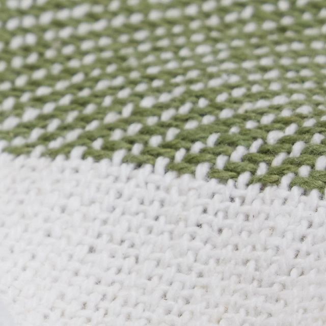 Calhoun Dark Green Stripe 50"x 60" Throw