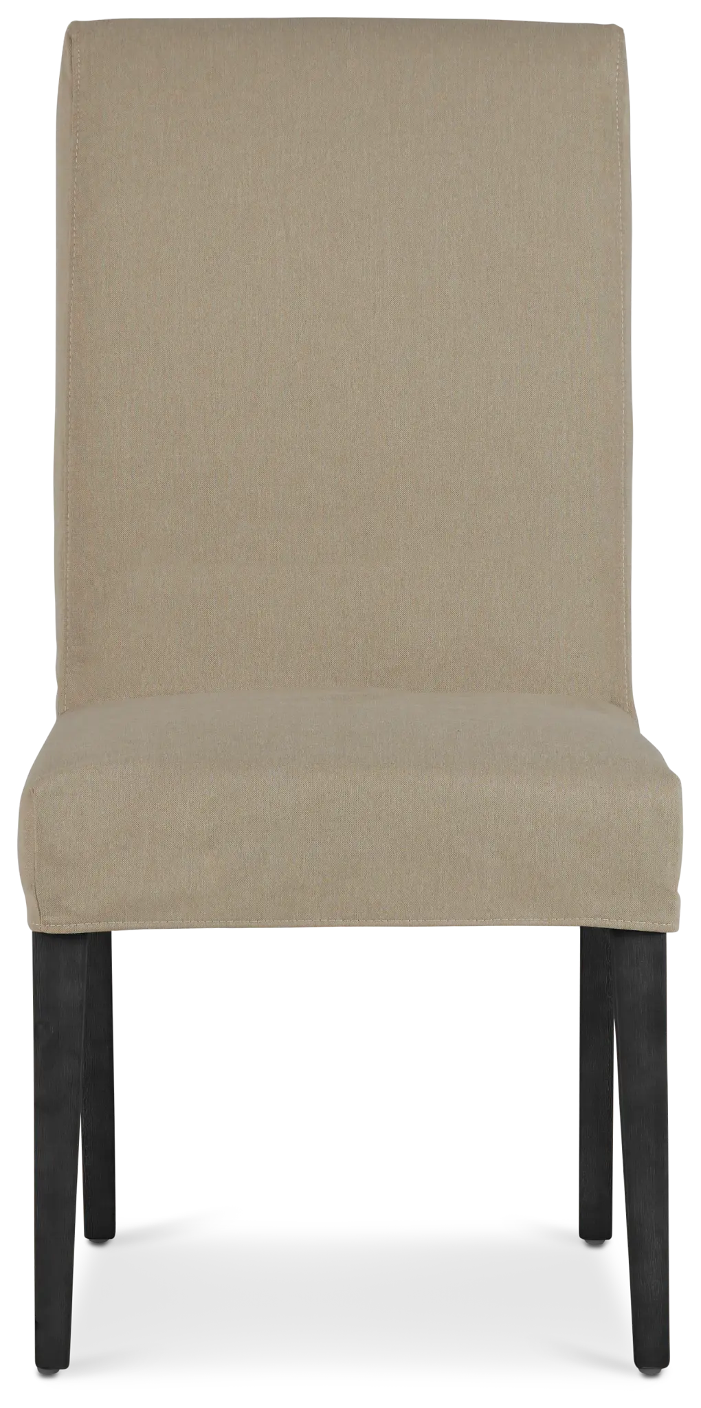 Destination Beige Short Slipcover Chair With Dark-tone Leg Destination Beige Short Slipcover Chair With Dark-tone Leg