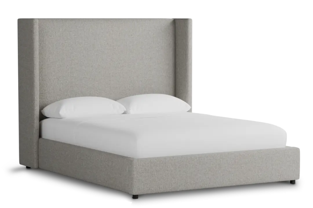 Captiva Elevation Khaki 60" Upholstered Shelter Bed Captiva Elevation Khaki 60" Upholstered Shelter Bed