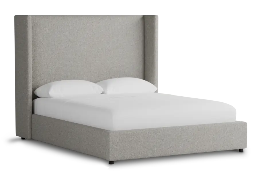 Captiva Elavation Khaki 60" Upholstered Shelter Bed Captiva Elavation Khaki 60" Upholstered Shelter Bed