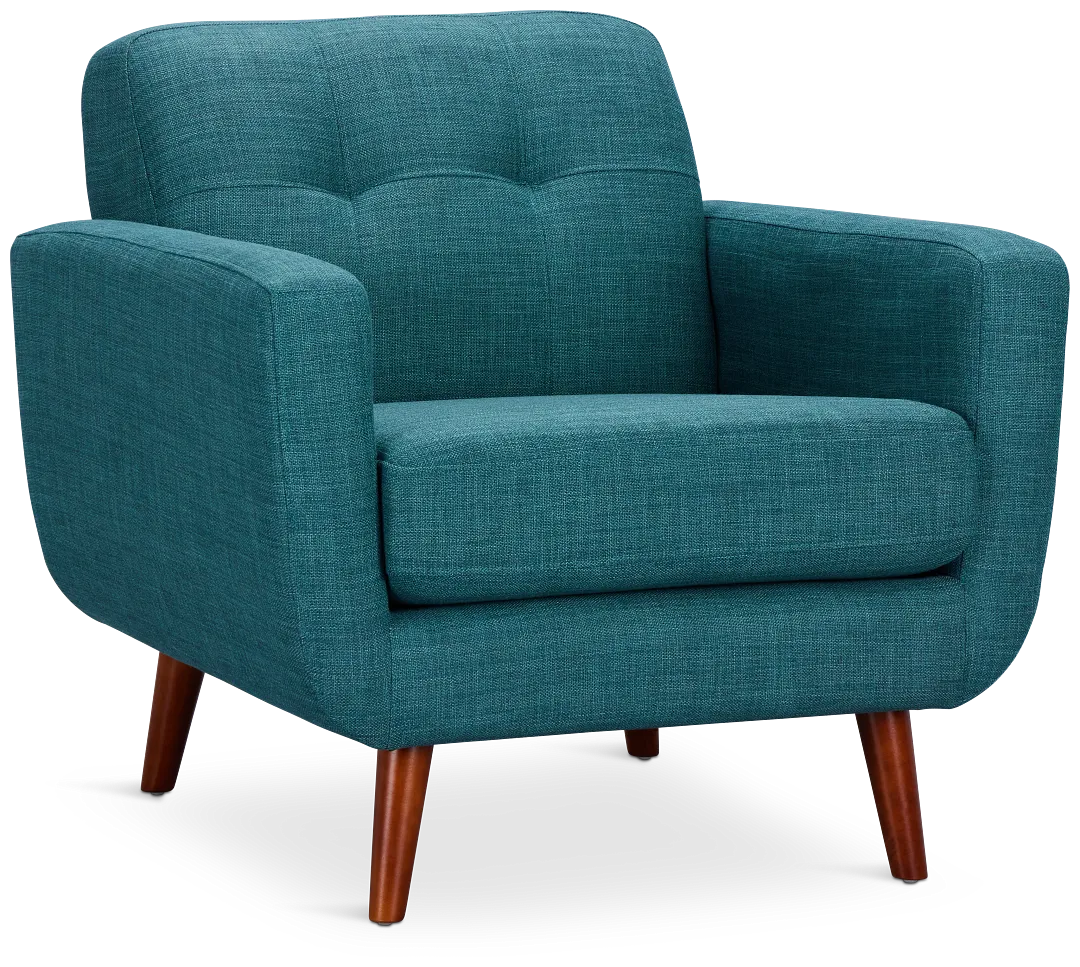 Raya Dark Teal Fabric Chair