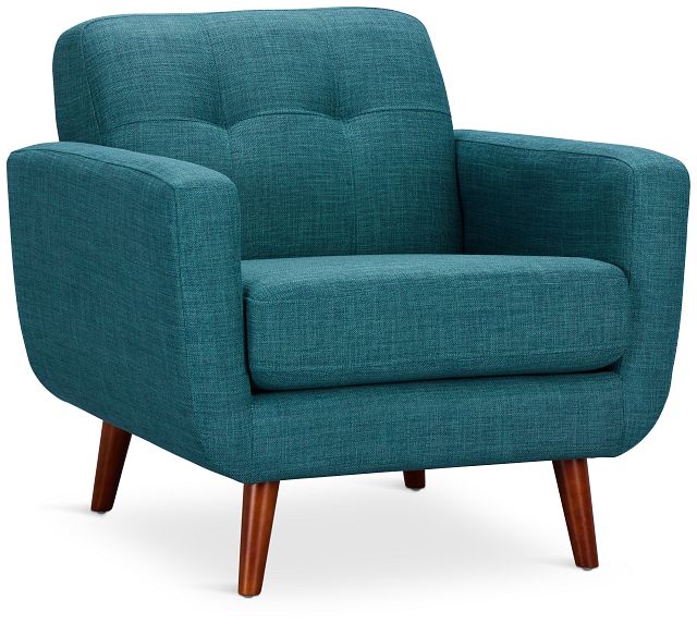 Raya Dark Teal Fabric Chair