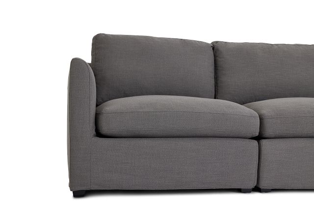 Willow Gray Fabric Medium Two-arm Sectional