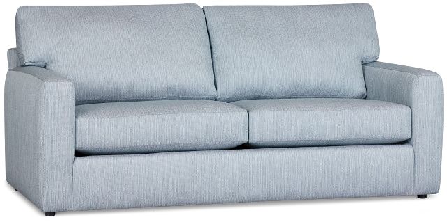 Rhodes Light Blue Fabric Sofa
