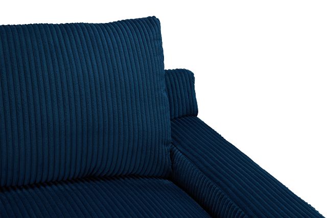 Charlie Dark Blue Fabric Chaise