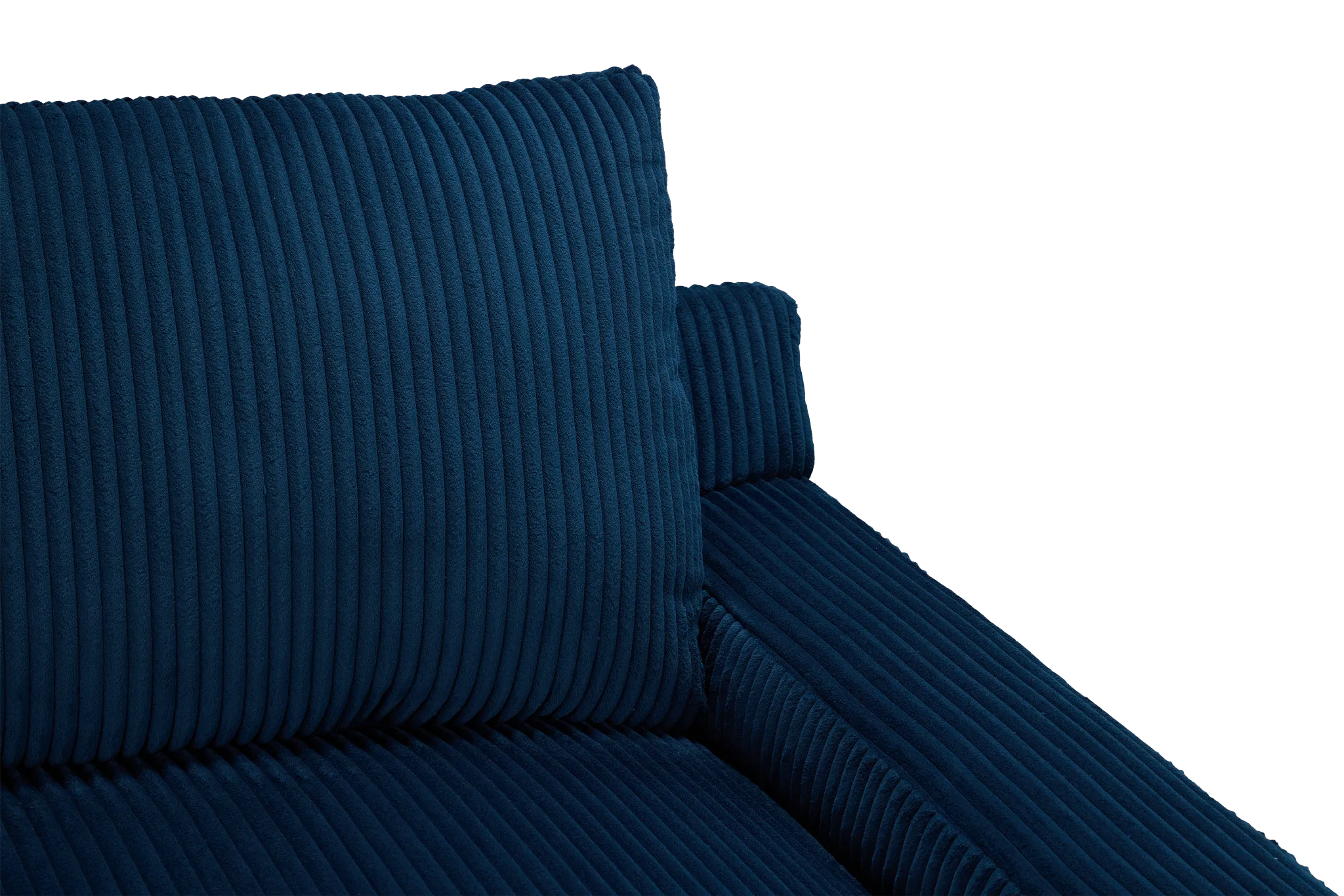 Charlie Dark Blue Fabric Chaise