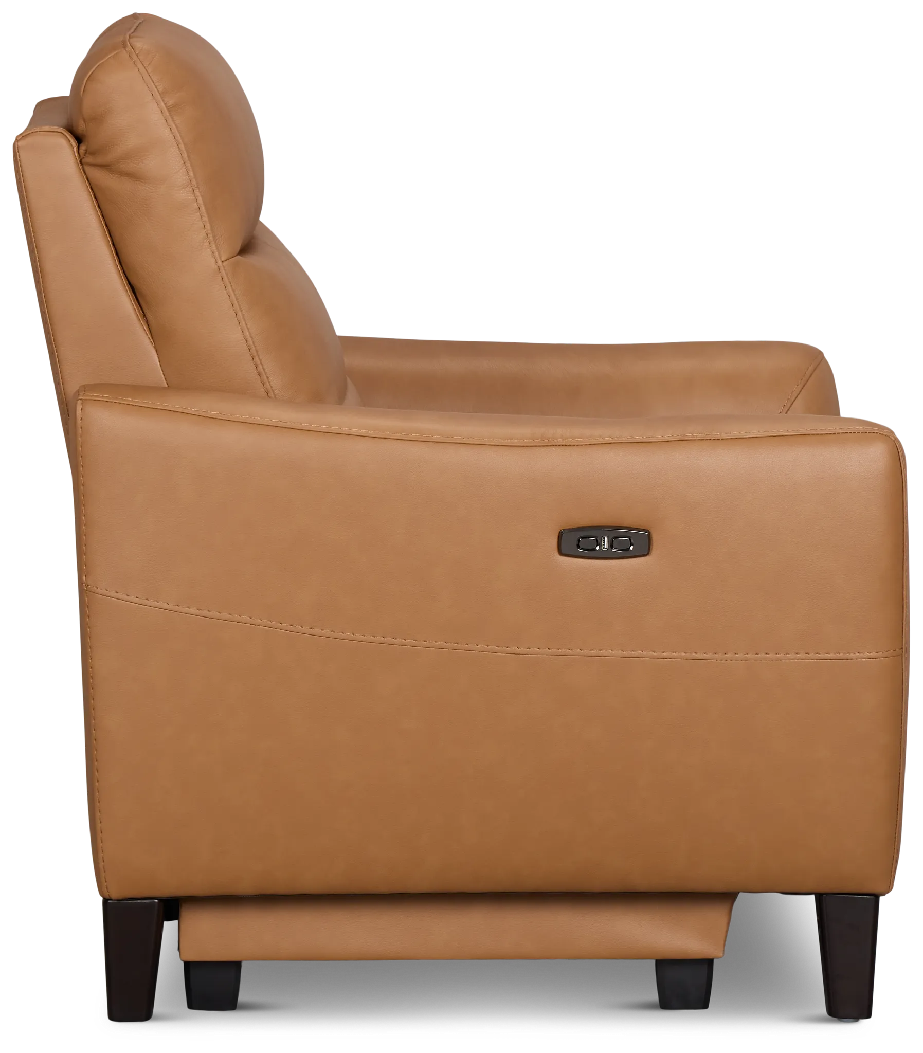 Keaton Brown Lthr/vinyl Power Recliner With Power Headrest