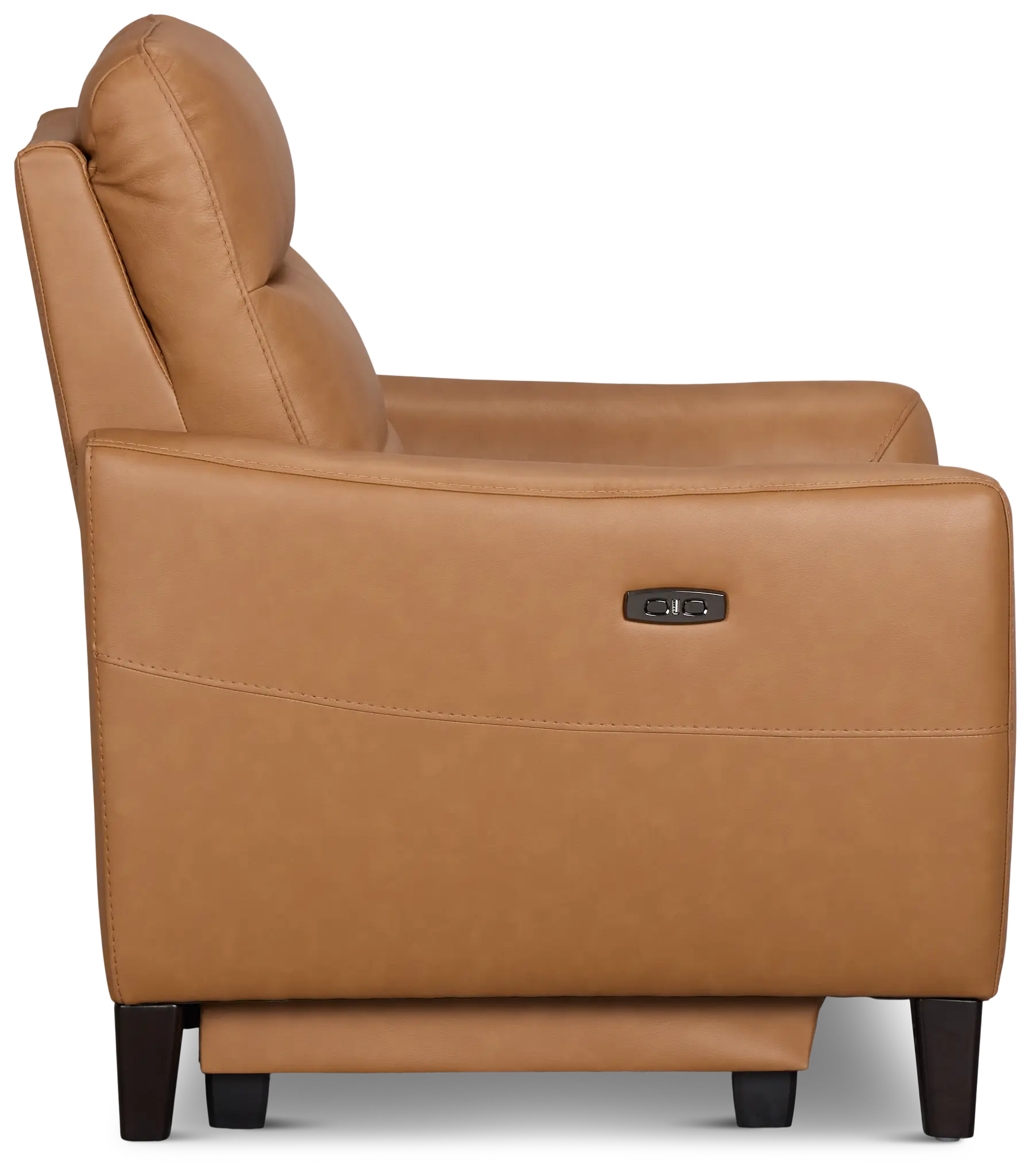 Keaton Brown Lthr/vinyl Power Recliner With Power Headrest Keaton Brown Lthr/vinyl Power Recliner With Power Headrest