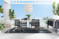 Jumi Black Indoor/outdoor 8x10 Area Rug