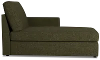 Citymod Green Fabric Right Chaise