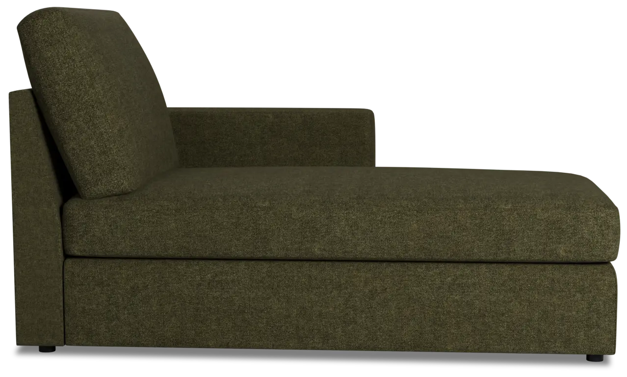 Citymod Green Fabric Right Chaise Citymod Green Fabric Right Chaise