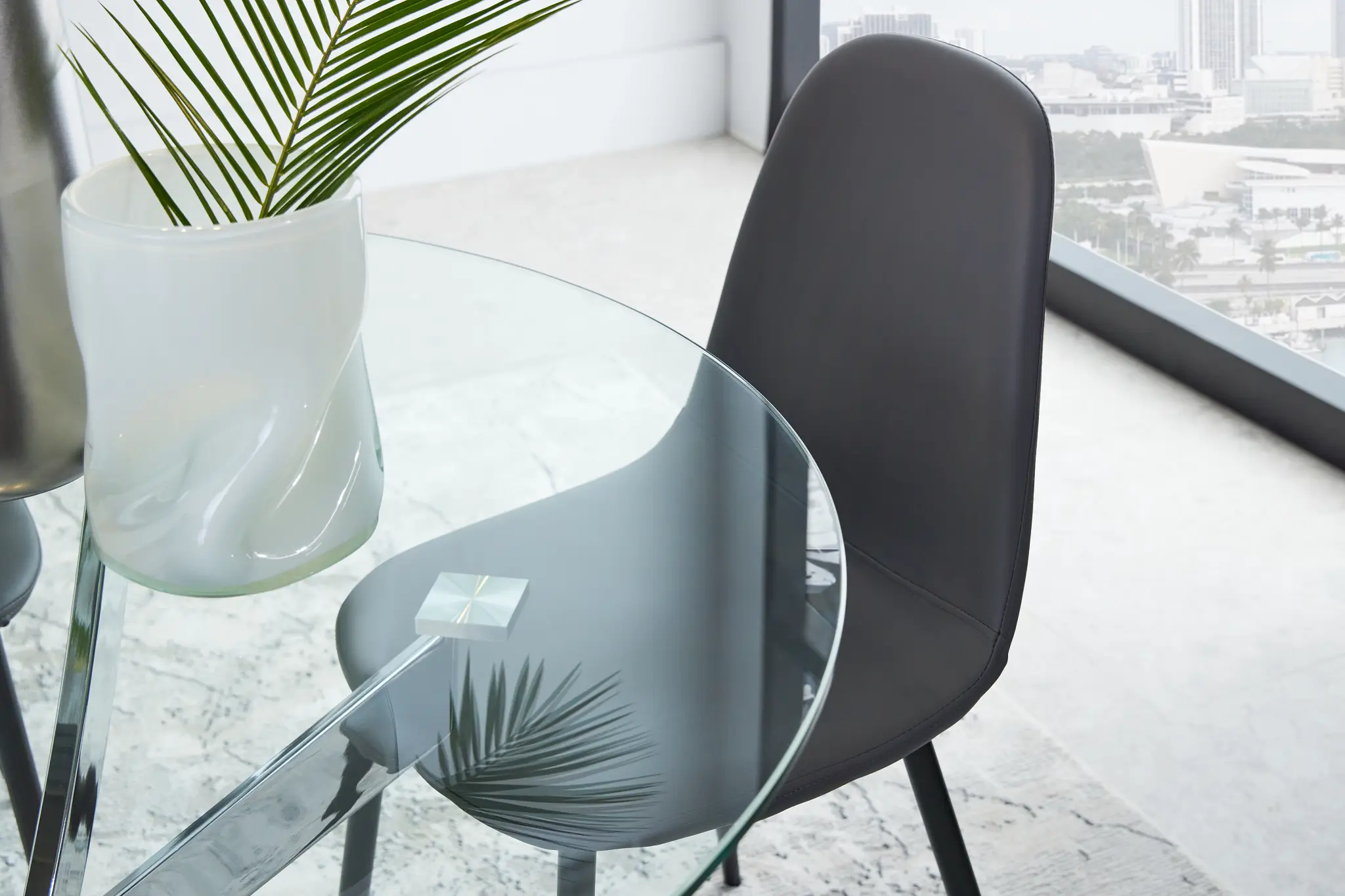 Havana Gray Micro Upholstered Side Chair W/ Black Legs Havana Gray Micro Upholstered Side Chair W/ Black Legs