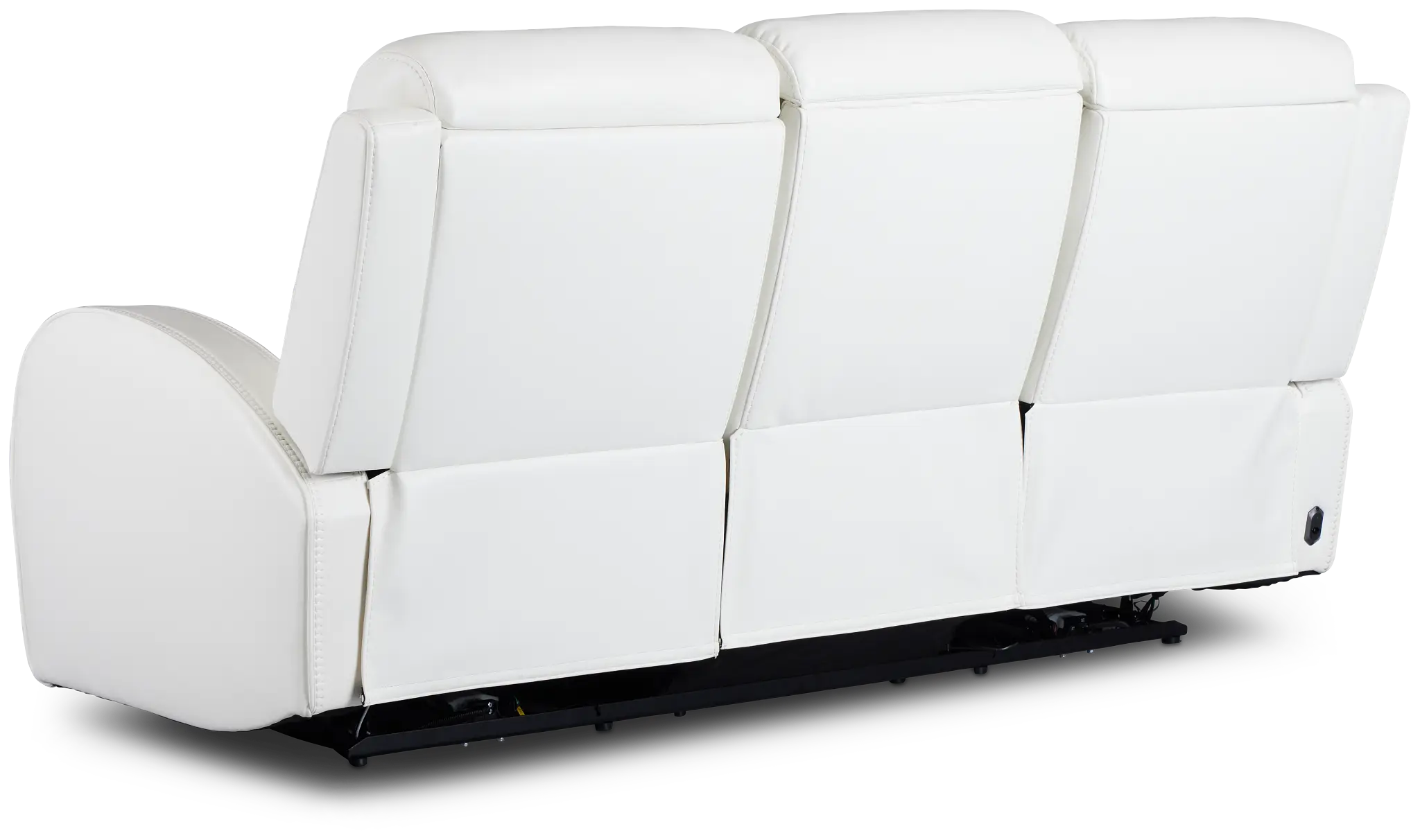 Omega White Micro Power Reclining Sofa Omega White Micro Power Reclining Sofa