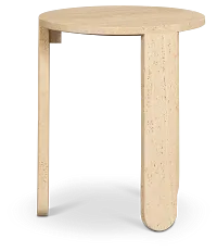 Appel Ivory Stone Accent Table