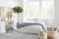 Asheville Light Taupe Fabric Innerspring Sleeper