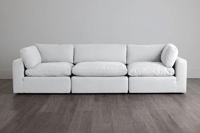Grant White Fabric 3 Piece Modular Sofa (0)