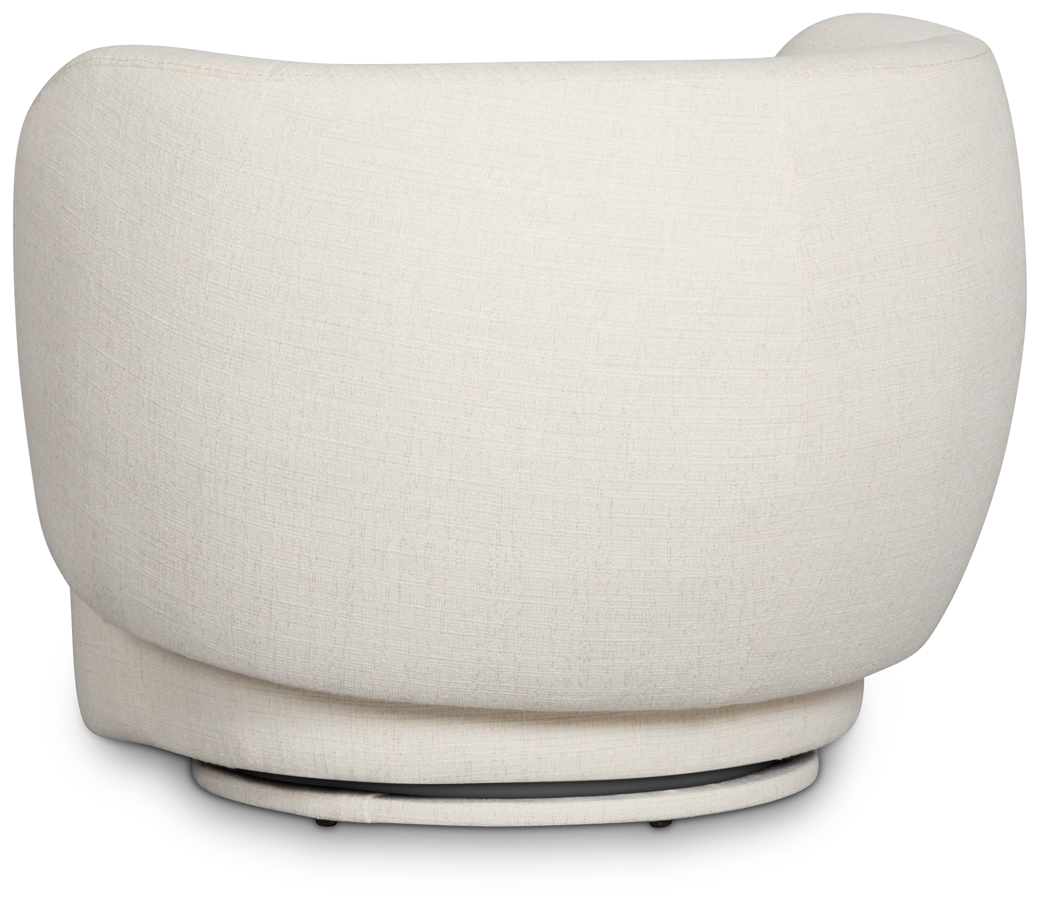 Cleo Light Beige Fabric Swivel Accent Chair