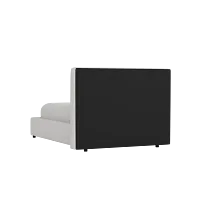 Grayton Lucy Light Beige 44" Upholstered Platform Bed