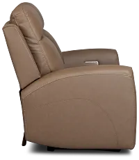 Flexsteel Belmont Dark Brown Lthr/vinyl Power Reclining Loveseat