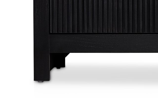 Lyndie Black 2-drawer Nightstand