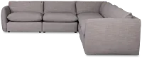 Serena Gray Fabric 6-piece Modular Sectional
