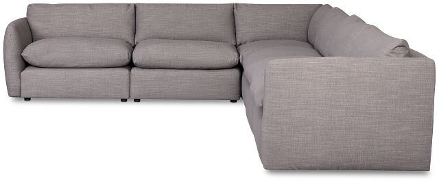 Serena Gray Fabric 6-piece Modular Sectional