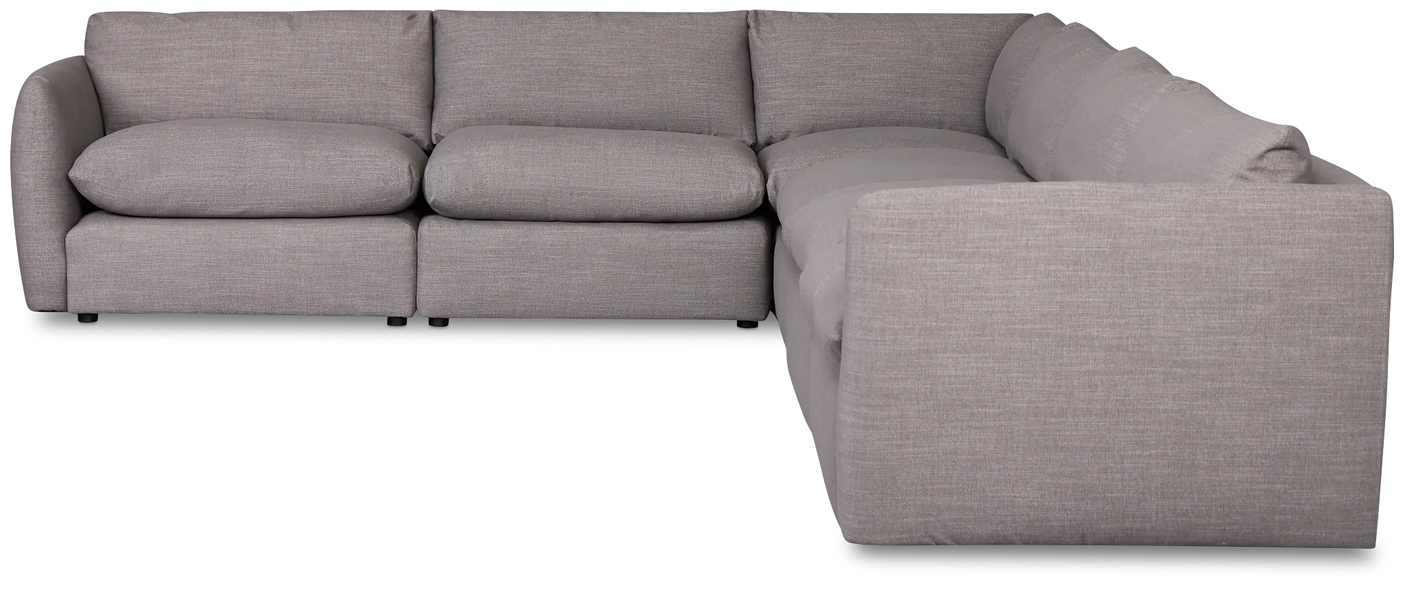 Serena Gray Fabric 6-piece Modular Sectional