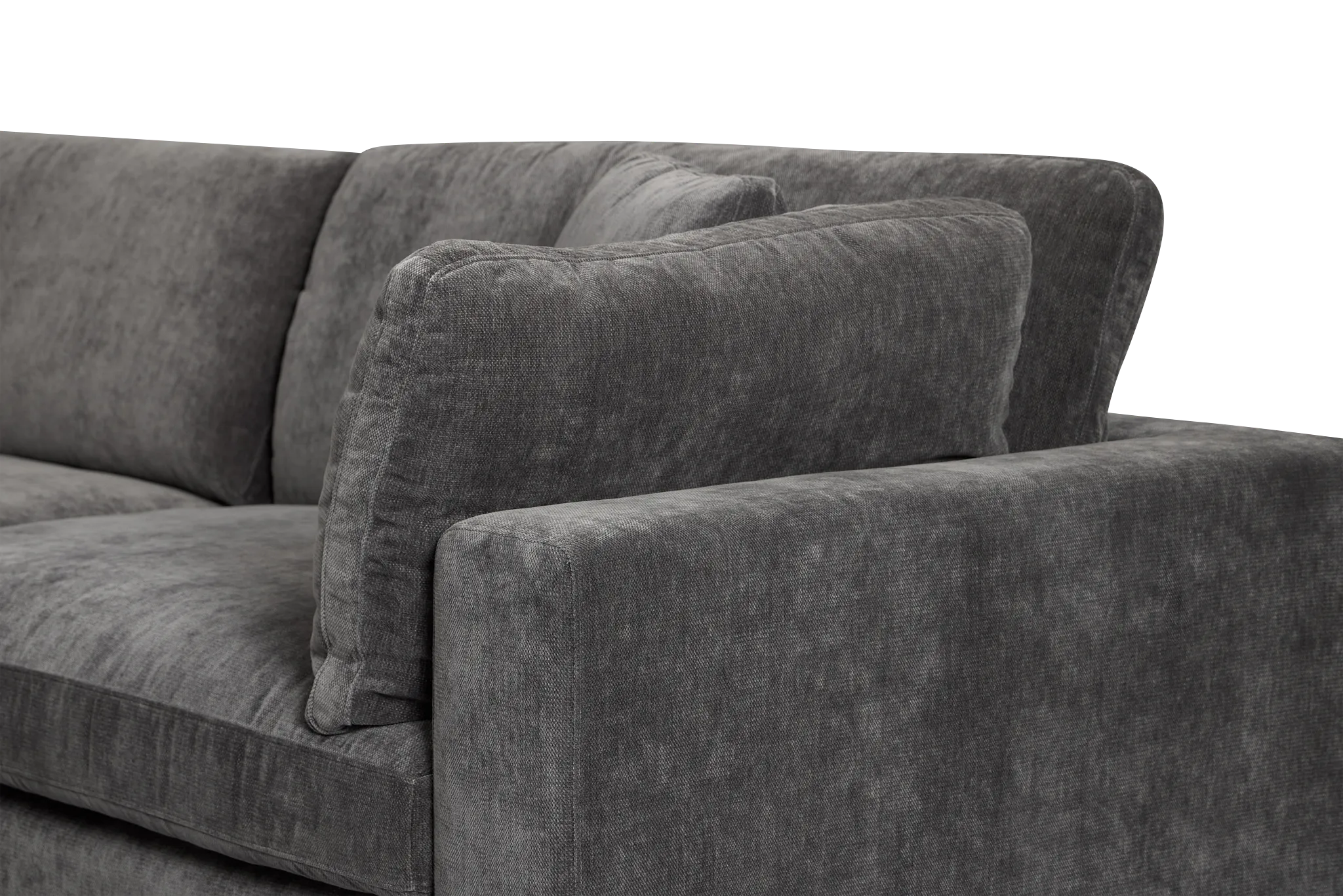 Lounge Dark Gray Fabric U-shaped Sectional