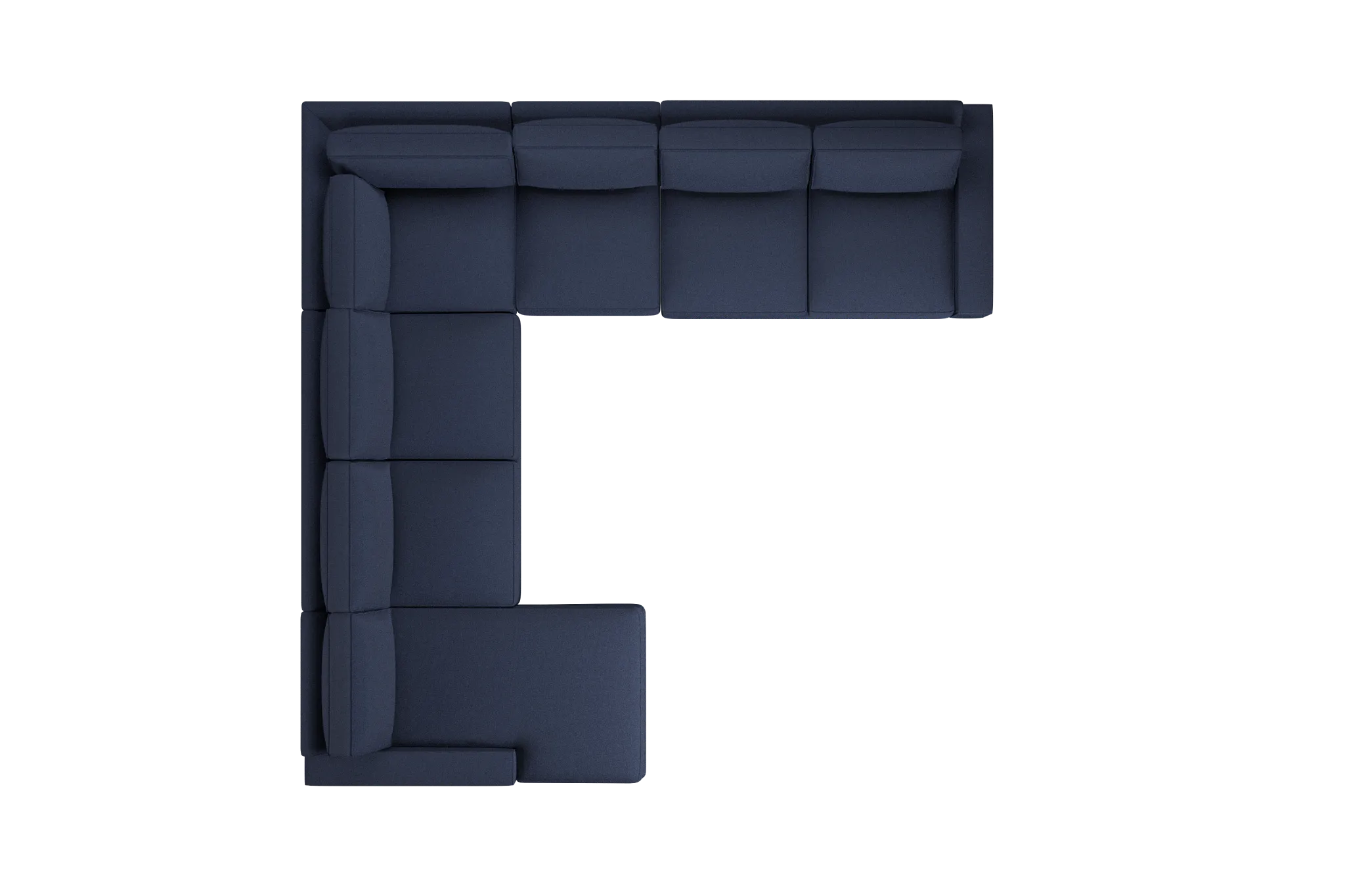 Edgewater Peyton Dark Blue Large Left Chaise Sectional