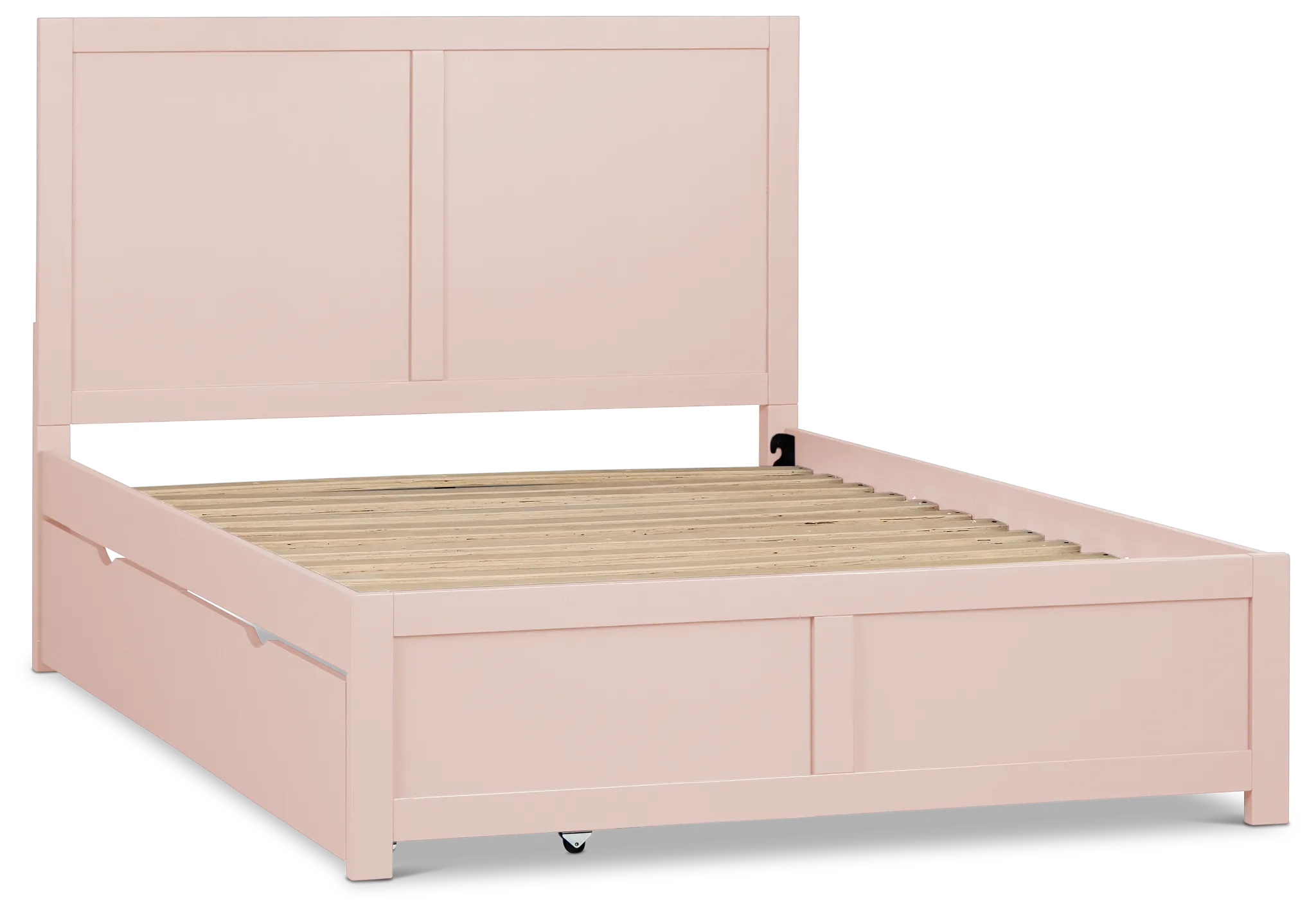 Charleston Pink Panel Bed With 2 Storage Drawers
