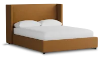 Captiva Elite Light Brown 48" Upholstered Shelter Bed