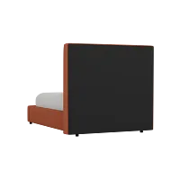 Grayton Elite Medium Brown 54" Upholstered Platform Bed