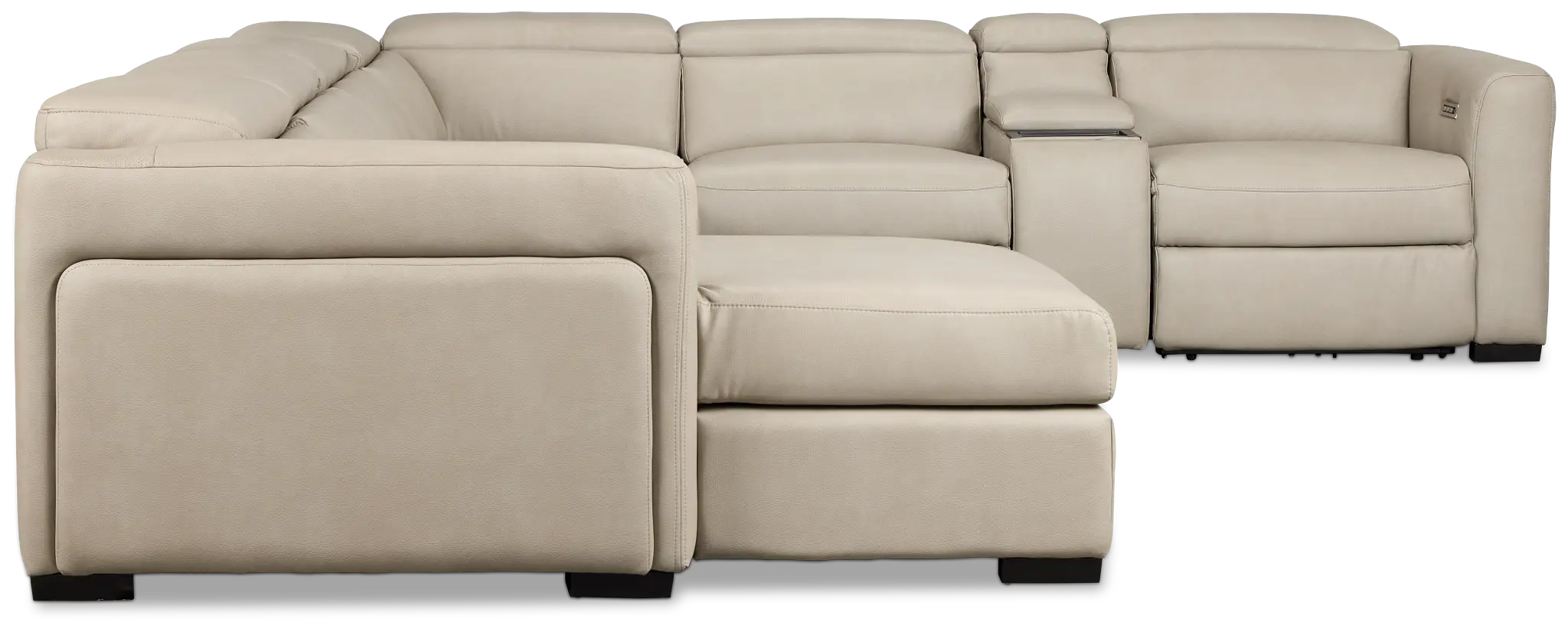 Melody Light Gray Storage Medium Left Power Reclining Chaise Sleeper Sect Melody Light Gray Storage Medium Left Power Reclining Chaise Sleeper Sect