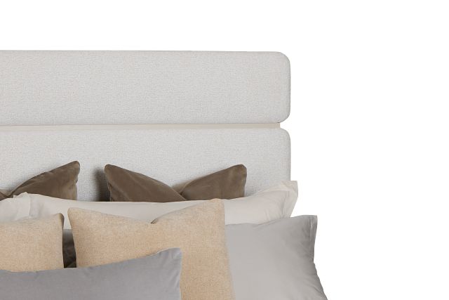 Capraia Light Beige Uph Panel Bed