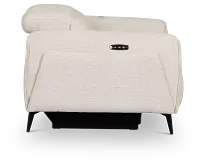 Reyna Light Beige Fabric Power Reclining Loveseat