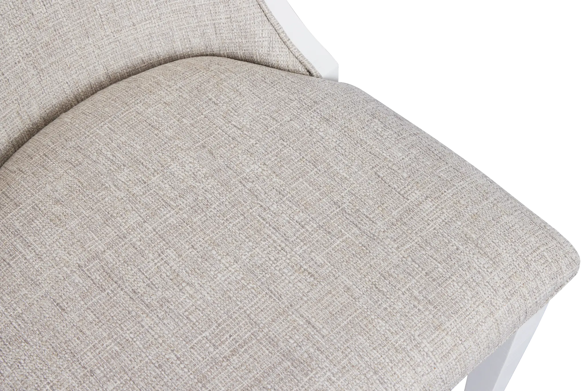 Heron Cove White Curved Upholstered Side Chair Heron Cove White Curved Upholstered Side Chair