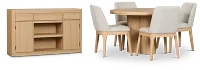 Emory Light Tone Round Dining Room