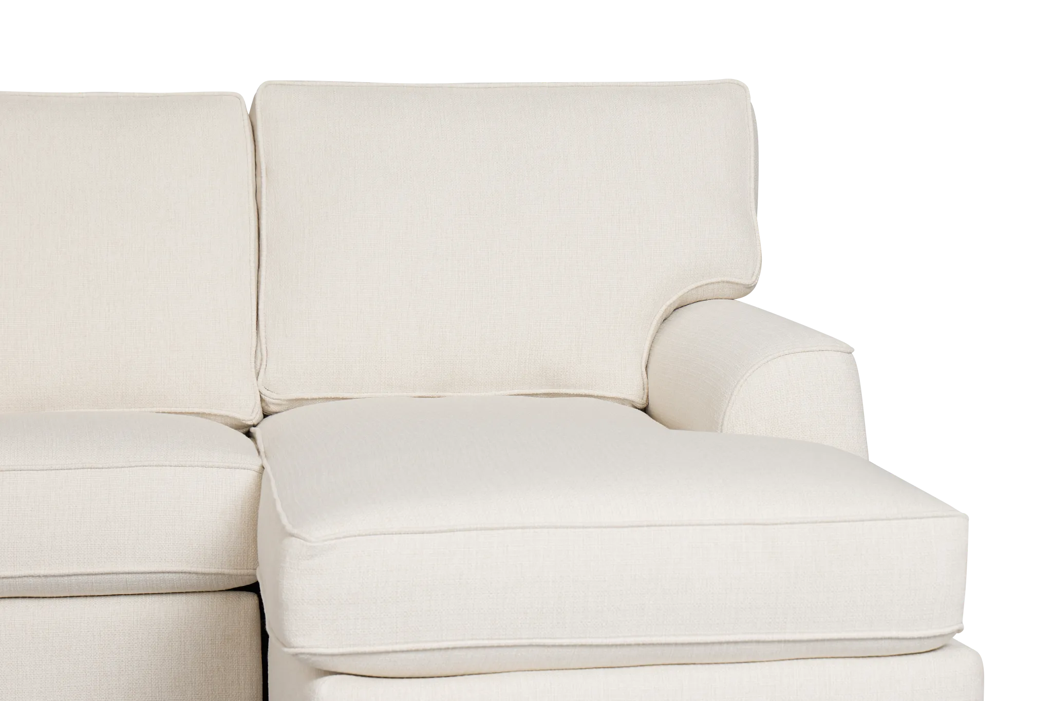 Sinclair Light Beige Fabric Large Right Chaise Sectional