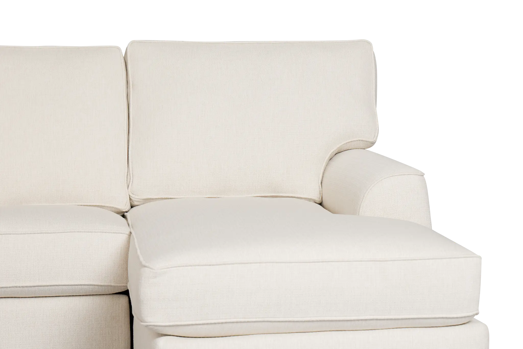 Sinclair Light Beige Fabric Large Right Chaise Sectional Sinclair Light Beige Fabric Large Right Chaise Sectional
