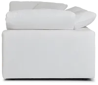 Nixon White Fabric 2-piece Modular Sofa