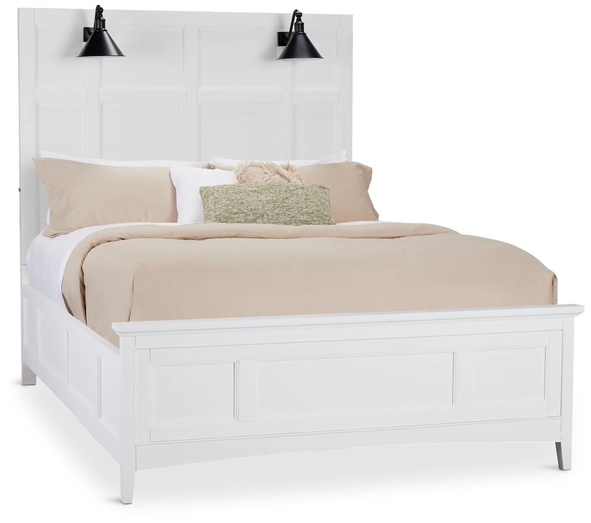 Heron Cove White Panel Bed With Lights Heron Cove White Panel Bed With Lights
