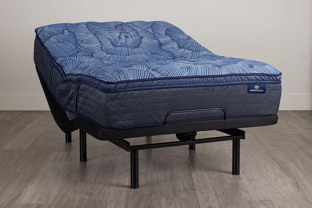 Serta Perfect Sleeper Cobalt Calm Plush Deluxe Adjustable Mattress Set