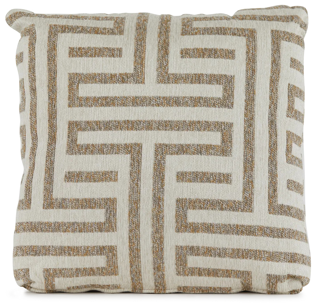 Doric Beige 18" Accent Pillow