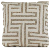 Doric Beige 18" Accent Pillow