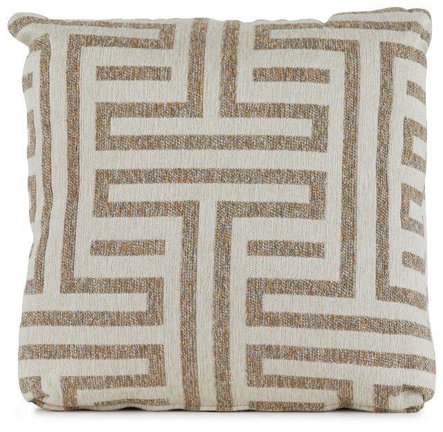 Doric Beige 18" Accent Pillow