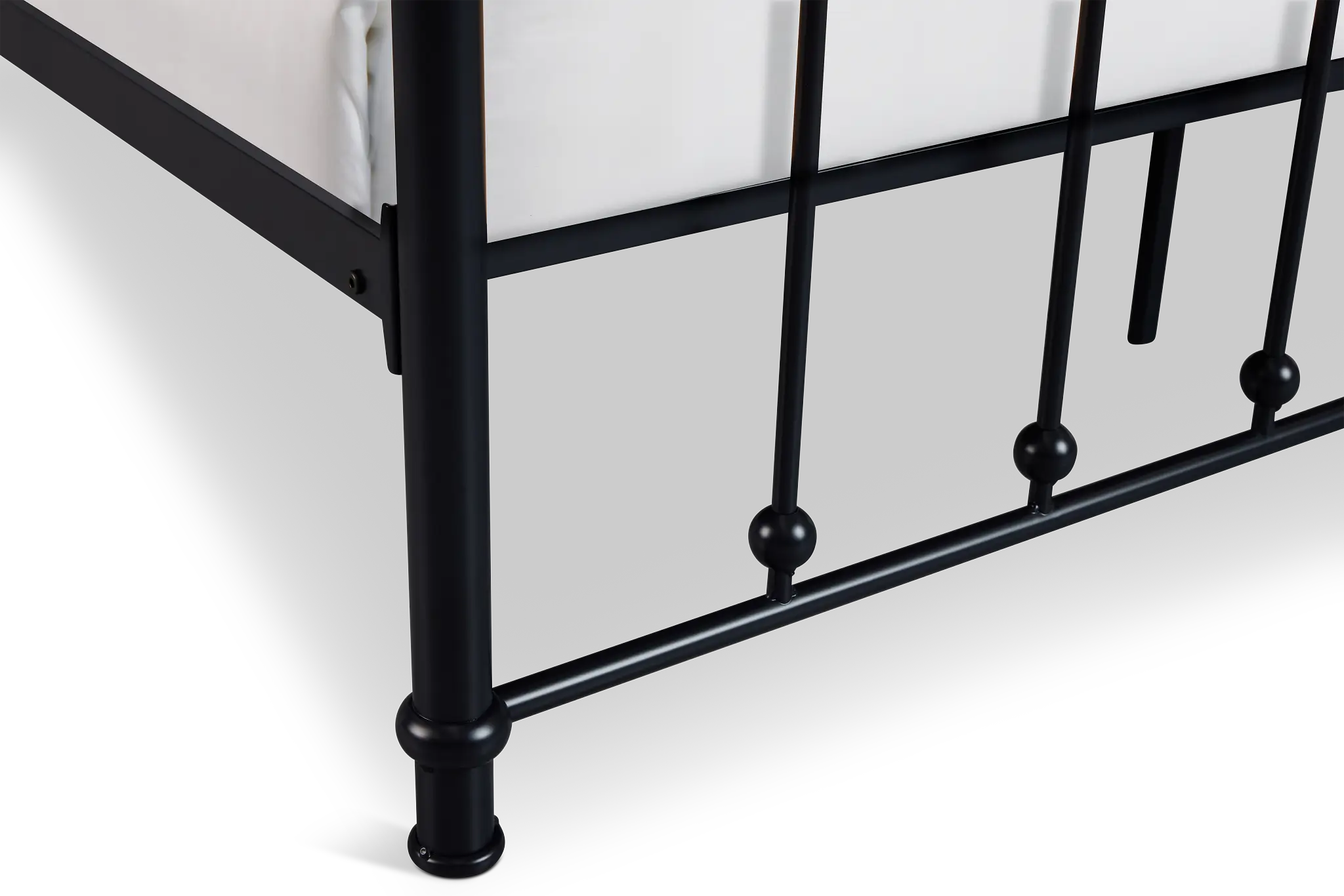 Rory Black Metal Panel Bed Rory Black Metal Panel Bed