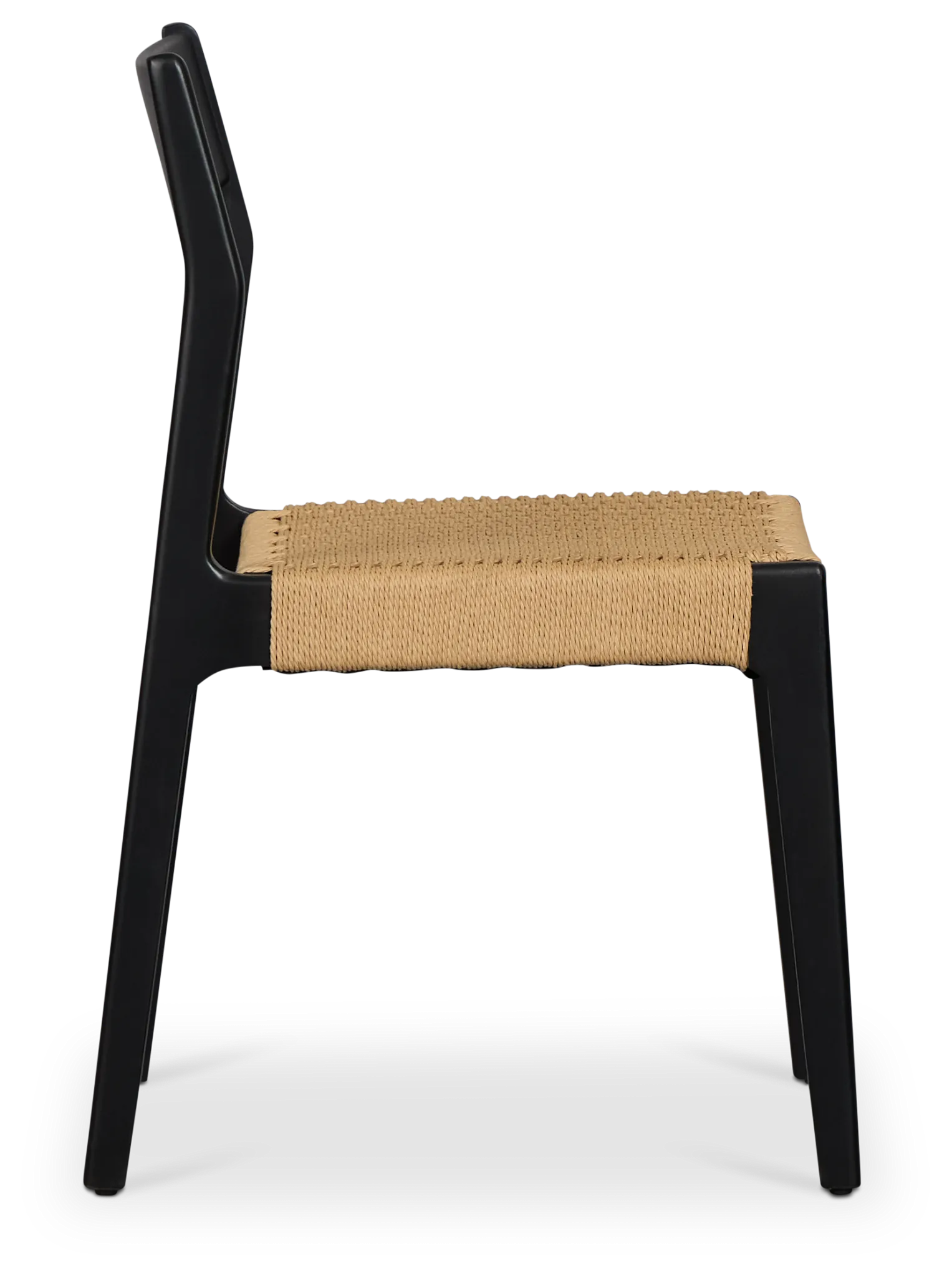 Santorini Black Woven Side Chair