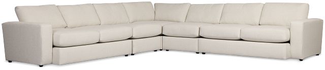 Brantley Light Beige Fabric Large Two-arm Sectional