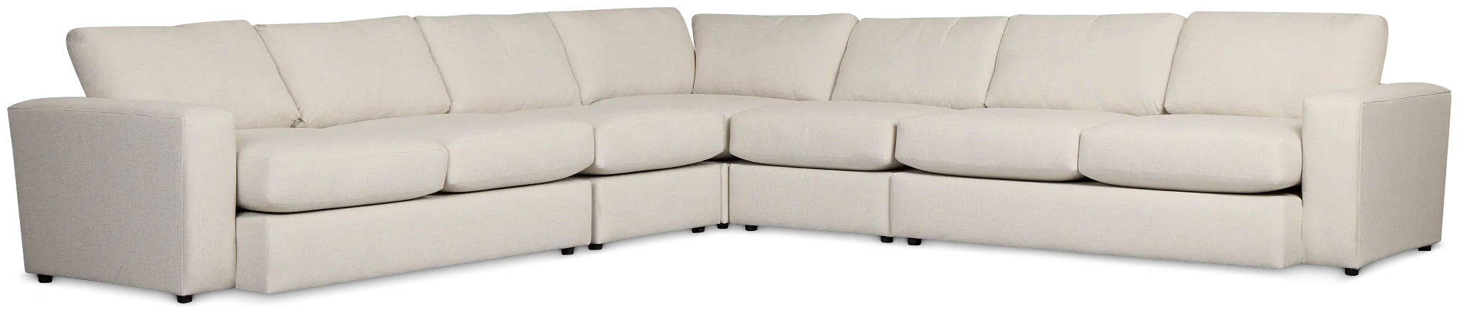 Brantley Light Beige Fabric Large Two-arm Sectional